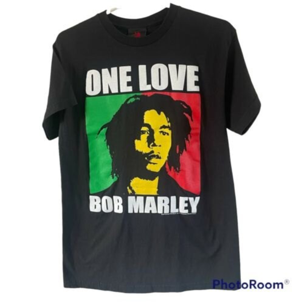 Bob Marley One Love Black Tee shirt Size M Zion Medium T-Shirt